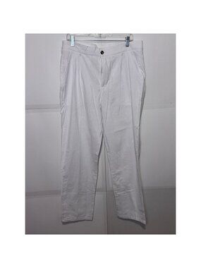 NWT Men's Ouku White Linen Pants, Size L